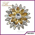 2015 Super big crystal flower shape brooch delicate crystal wedding brooch